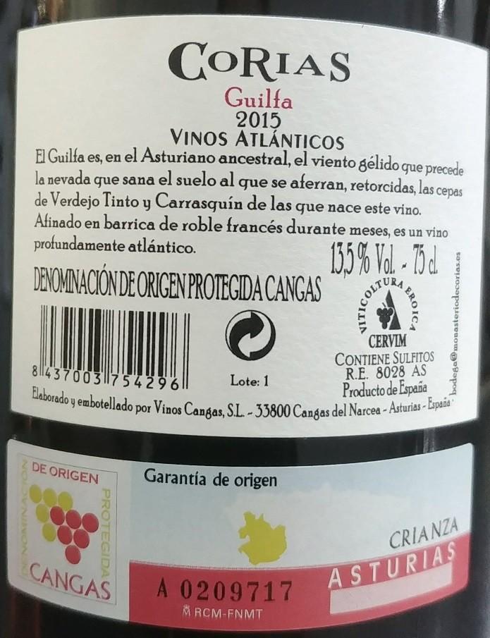 etiqueta vino de cangas